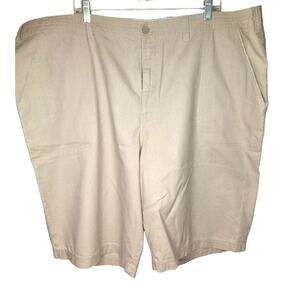 TRUE NATION Men's Ivory/Cream Linen Shorts - 48